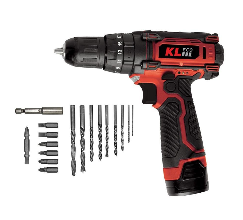 12V 2,0ah Şarjlı Darbeli Matkap tek Akü KLPro 2220 DM Eco