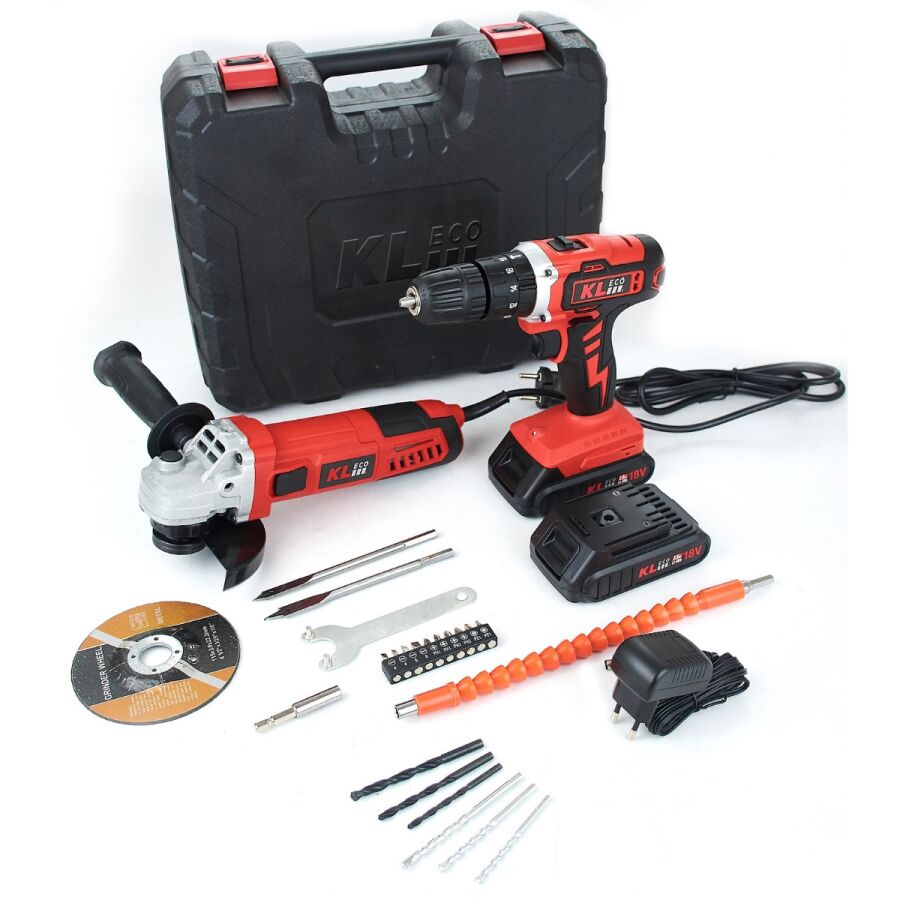 KLPRO KETM1875 750W 115MM AVUÇ TAŞLAMA +18V 10MM ŞARJLI MATKAP