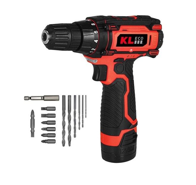 Klpro 2213 12V 1.3 AH ŞARJLI DARBESİZ MATKAP ÇİFT AKÜ KL ECO