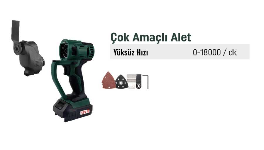 KLpro KLMS18-20 18 V 2 Ah Li-on Çift Akülü Darbeli Vidalama Multi Set