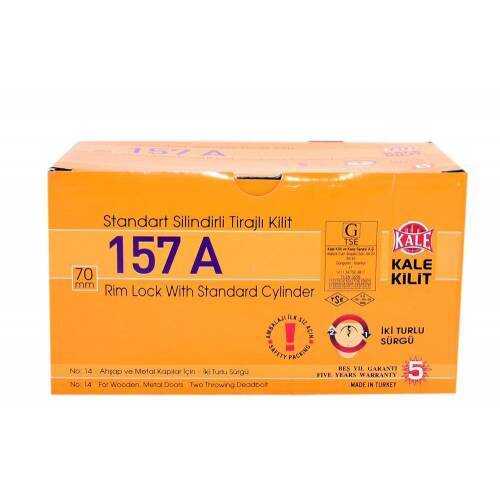 157.A-Kale Sil.Tirajlı Daire Kilidi 14cm*52mm