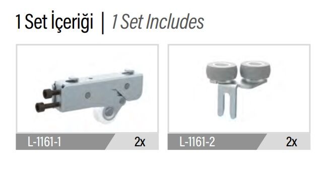 L-1161 LC 80 Beta TKM SÜRGÜ KAPAK TEKERİ TAKIM OLAN 1165 DİŞİ OLAN