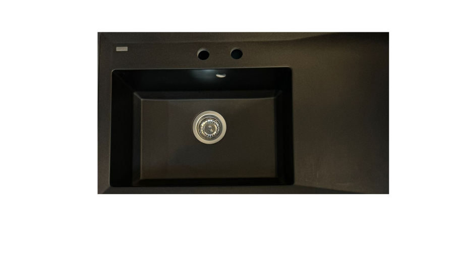 IVO 1-BWD Lıcowany with Bladem 843mm Black Metal Granit Evye Siyah Marmorin