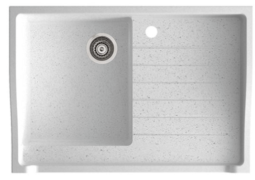 RUBIM 1-BWD 895mm White Alabaster Granit Evye Beyaz Marmorin
