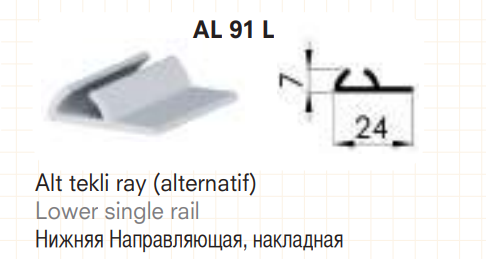 AL-91L Alt Ray 3mt. Tekli Alt Ray LC 75