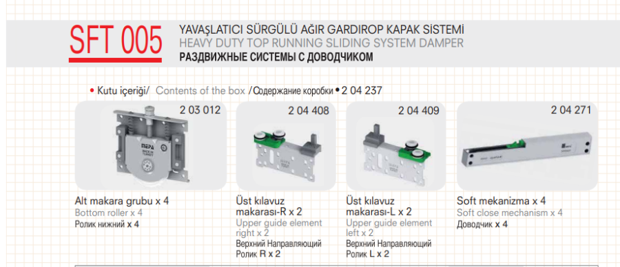 SFT-005 Yaylı Amortisör Grubu 4 FRENLİ