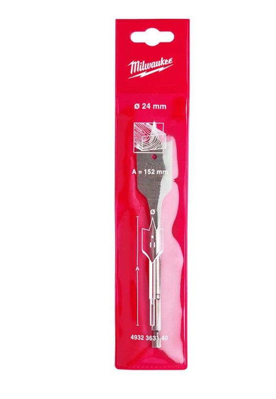 Ahşap Matkap Ucu Yaprak Seri 24x160mm Milwaukee