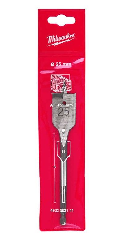 Ahşap Matkap Ucu Yaprak Seri 25x160mm Milwaukee