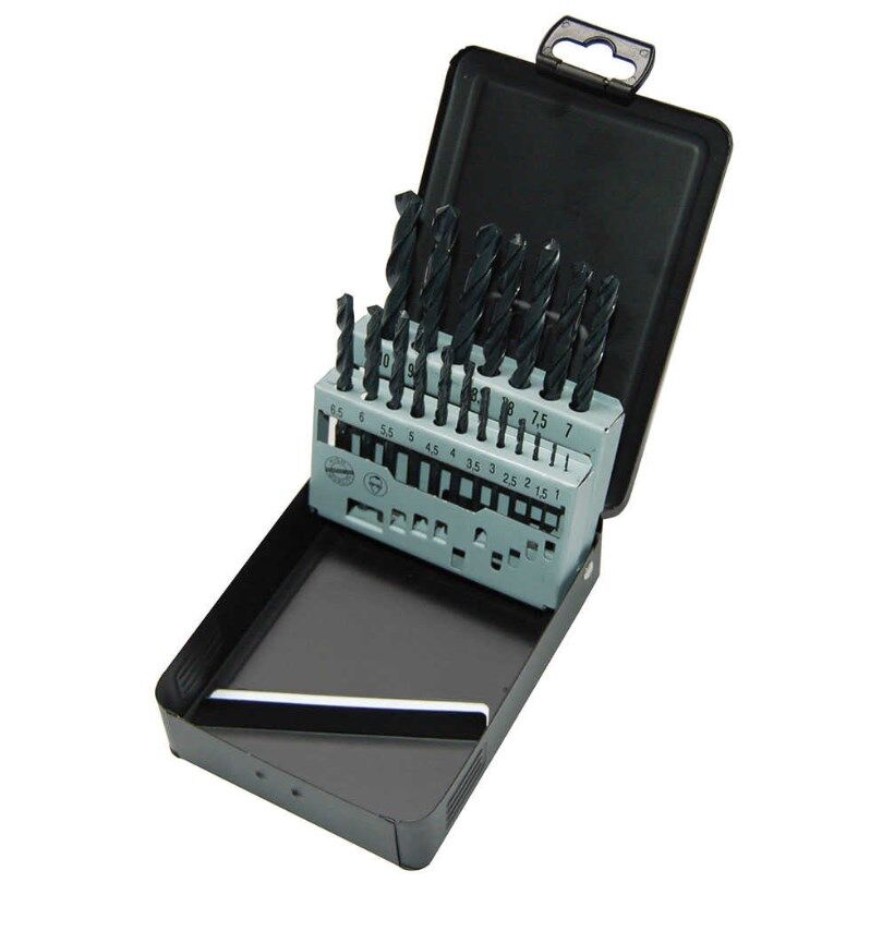 Metal + Ahşap Matkap Ucu Seti HSS-R 19 Parça (1-10 arası) Milwaukee