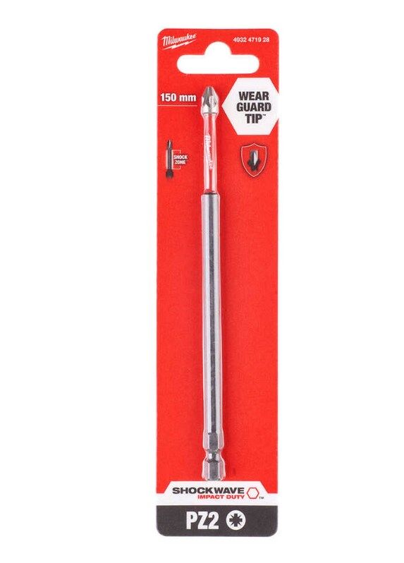 Milwaukee Bits Uç Pz2 150mm 1'Li Paket Shockwawe