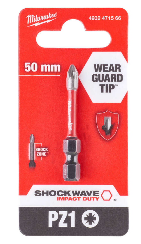 Milwaukee Pz 1 50mm 1 Li Paket Shockwawe