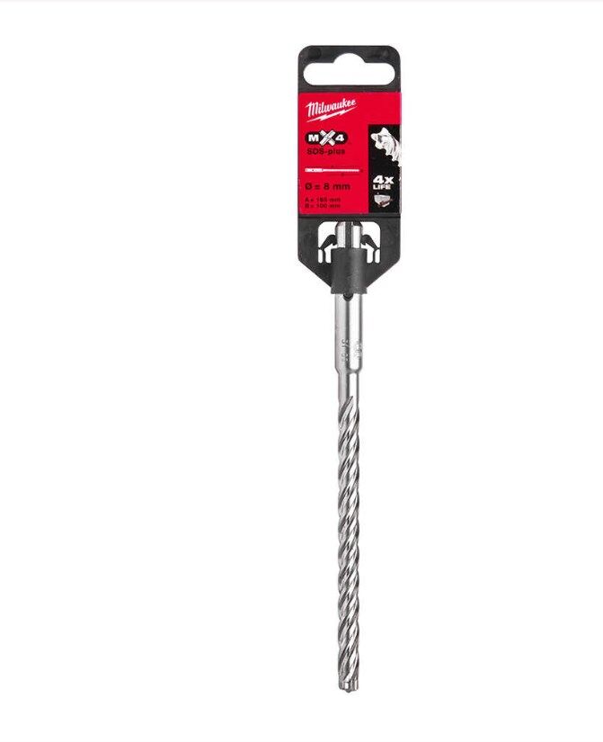 Milwaukee SDS-Plus Matkap Ucu MX4 Seri 4 Elmas 8x165