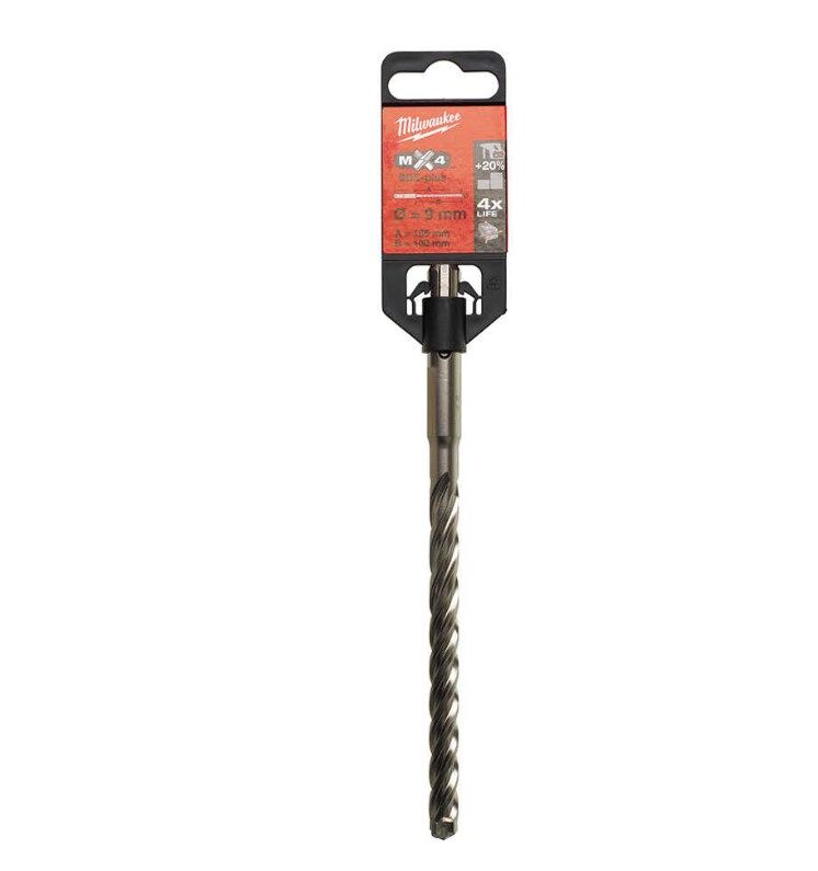 Milwaukee SDS-Plus Matkap Ucu MX4 Seri 4 Elmas 9x160