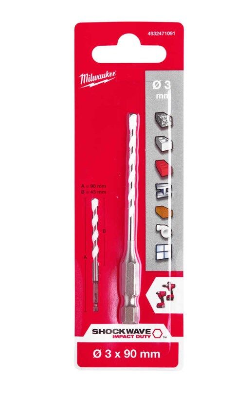 MULTİ BETON MATKAP UCU HEX GİRİŞLİ 3x45mm Milwaukee