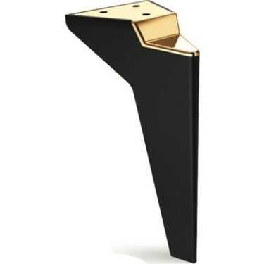 ELMAS 16CM SİYAH-PİRİNÇ PLASTİK BAZA AYAK