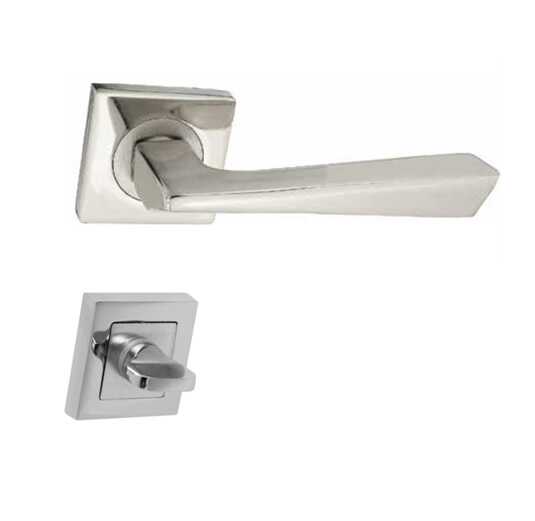 PİRAMİT KARE NİKEL SATEN WC ROZETLİ