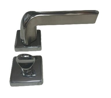 Zmk Kare Rozetli Posh Kapı Kolu 09-6 Krom İnox Erlux Wc