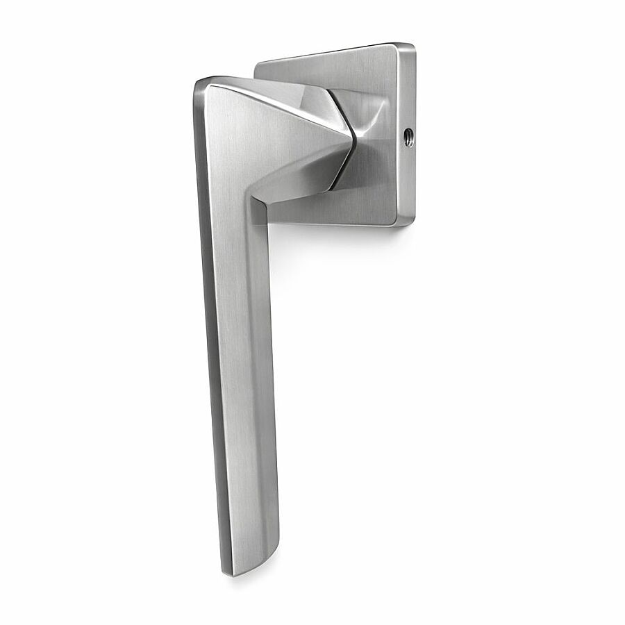 Zmk Kare Rozetli Prizma Kapı Kolu 06 İnox Erlux Oda(Artemis)