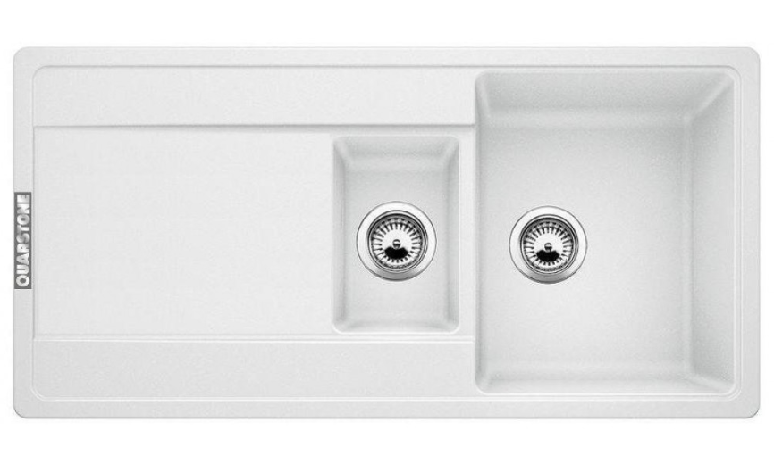 440022 QUARSTONE LUSTER 6S Beyaz Granit Evye / 99,5x49,5cm / Tezgah üstü