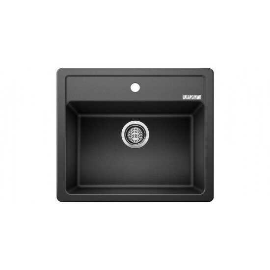 440028 QUARSTONE LUSTER 6 Antrasit Evye / 58,5x49,5cm / Tezgah üstü