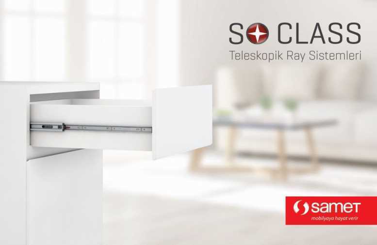 Samet 11651155000 45 cm Teleskopik Tam Aç.Ray Kap.