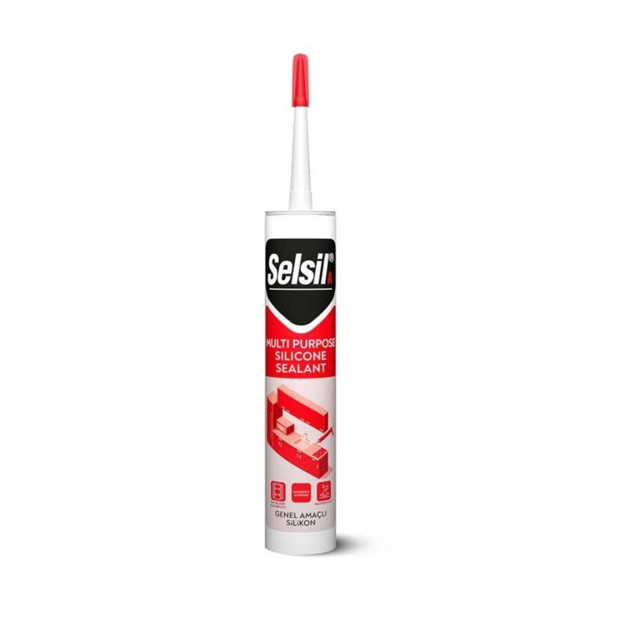 SELSİL GENEL AMAÇLI SİLİKON 280ML ANTRASİT GRİ