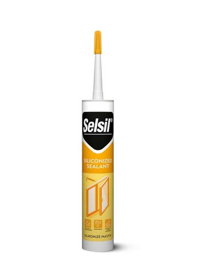 SELSİL SİLİKONİZE MASTİK ANT.GRİ 500 GR