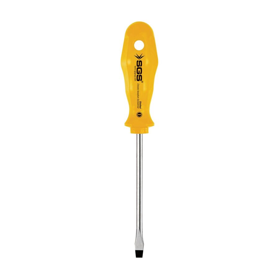 SGS 1028 Düz Tornavida 6*125 Sarı Series