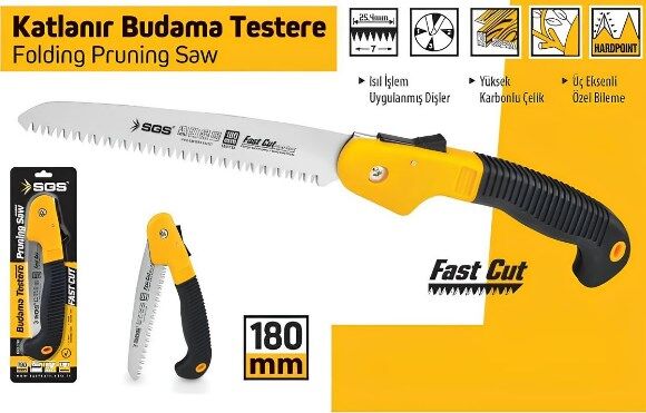 SGS 1755 Katlanır Budama Testeresi 180mm