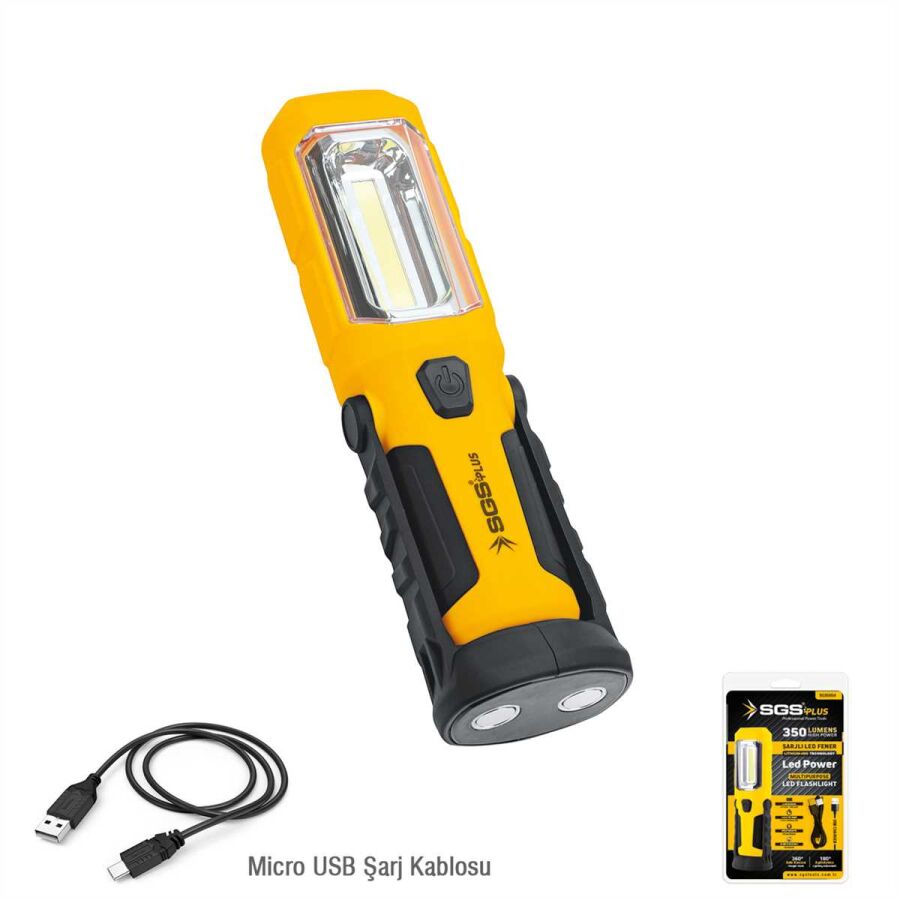 SGS-5054 350 LÜMEN ŞARJLI LED FENER
