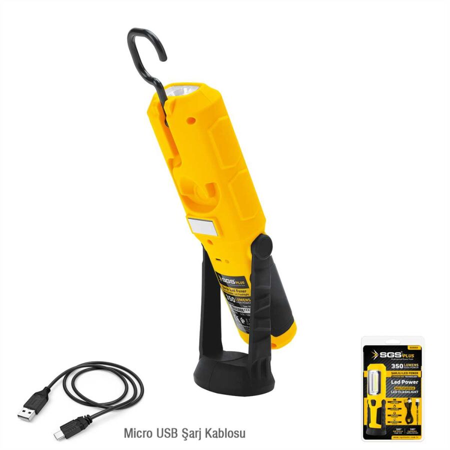 SGS-5054 350 LÜMEN ŞARJLI LED FENER