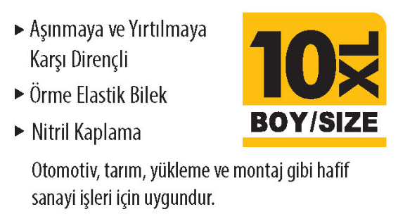 SGS-7110 NİTRİL KAPLI ÖRME ELDİVEN KIRMIZI ZEBRA-10