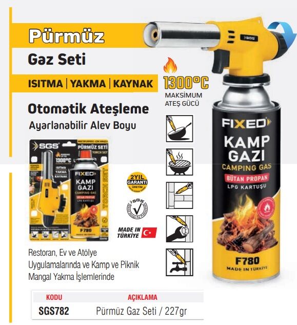 SGS 782 KAMP PÜRMÜZ SETİ