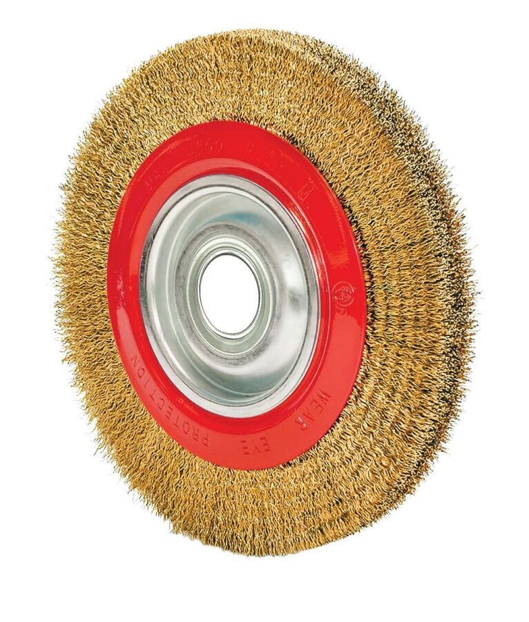 Yatay Dairesel Tel Fırça Saçaklı 125mm