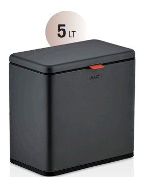 5 LT Dual Çöp Kovası GRİ