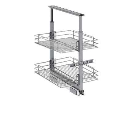Starax 1103-C Teleskopik Kiler 2 Sepet 60x80x40 Krom