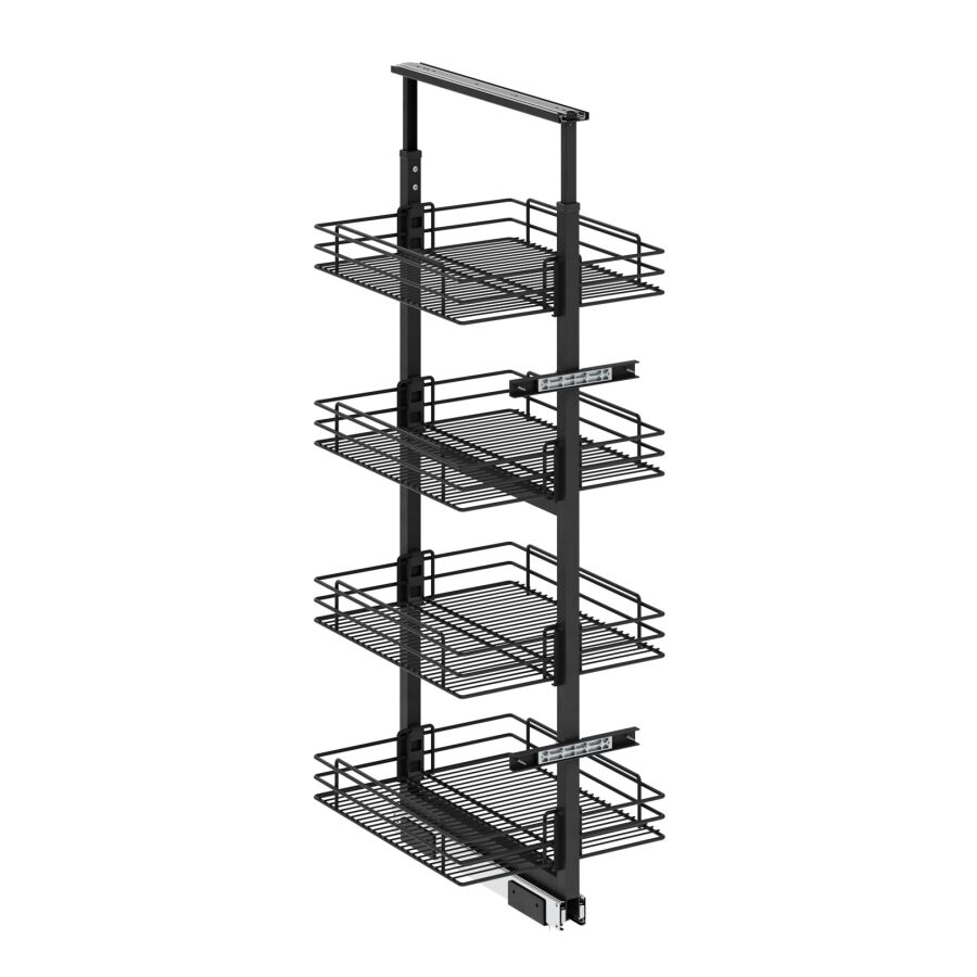 Starax S-1123-Teleskopik Kiler 4 Sepet 125*140*50cm. Antrasit