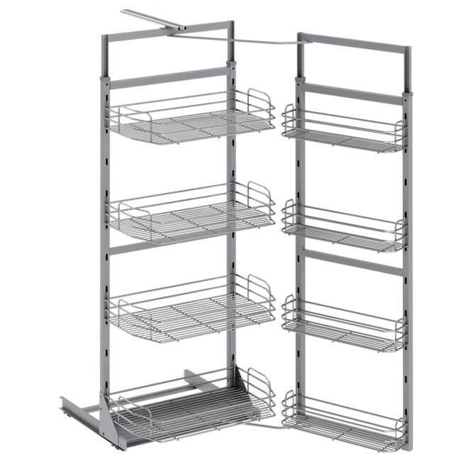 Starax 1220-İkiz Kiler Krom 125-140 45 cm