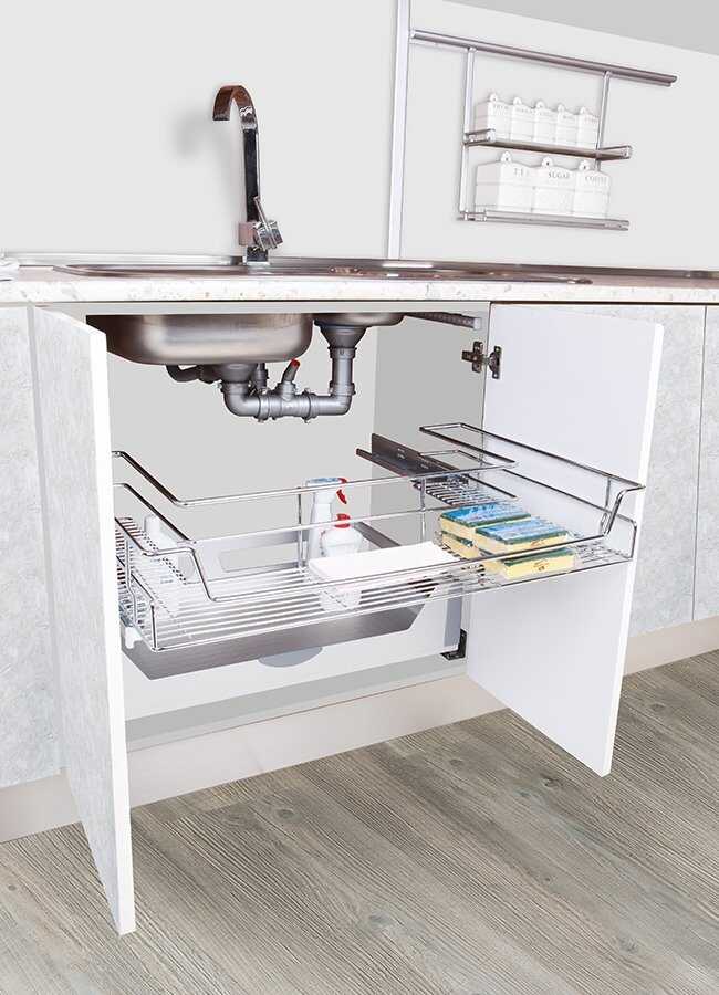 Starax 2081- Evye Altı Teleskopik Raylı Çekmece 80cm.
