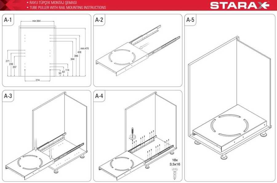 Starax 2241- Raylı Tüpçek