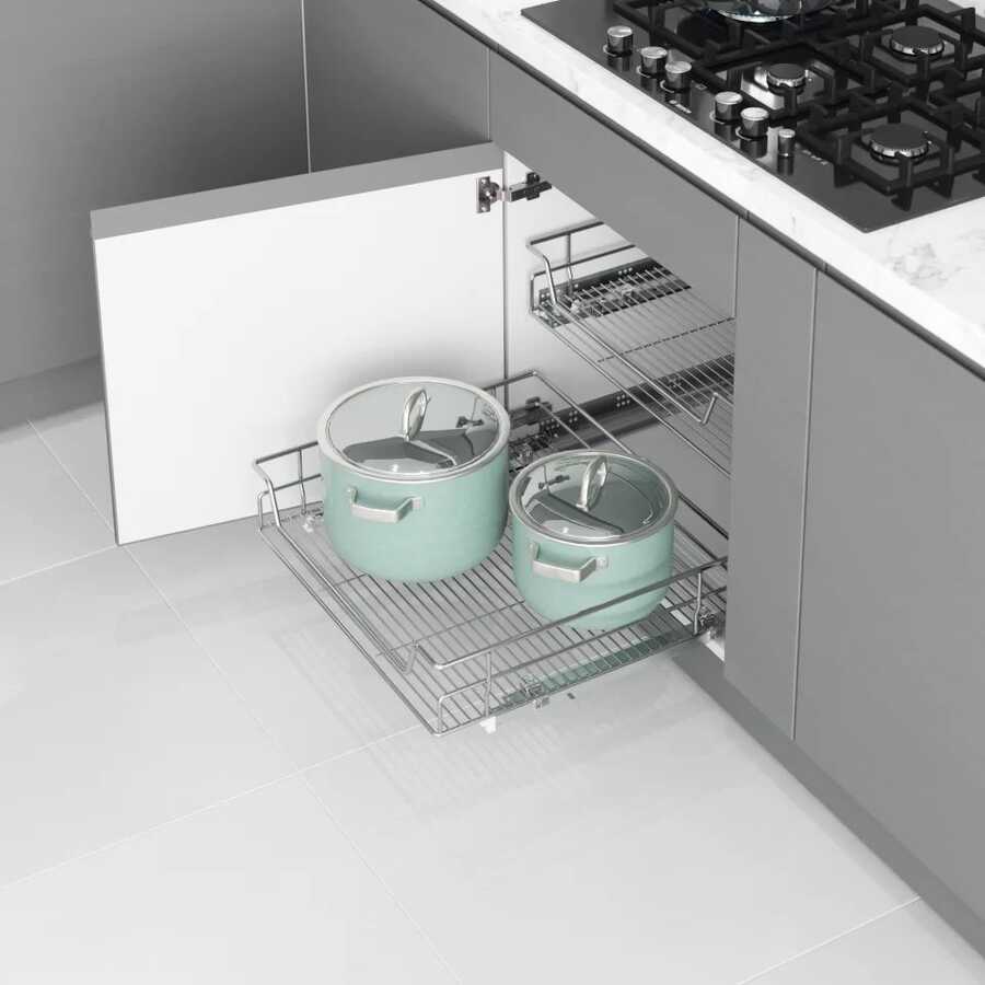 Starax S-2332-C Bağımsız Çift Açılım Tandem Raylı Çekmece 40cm