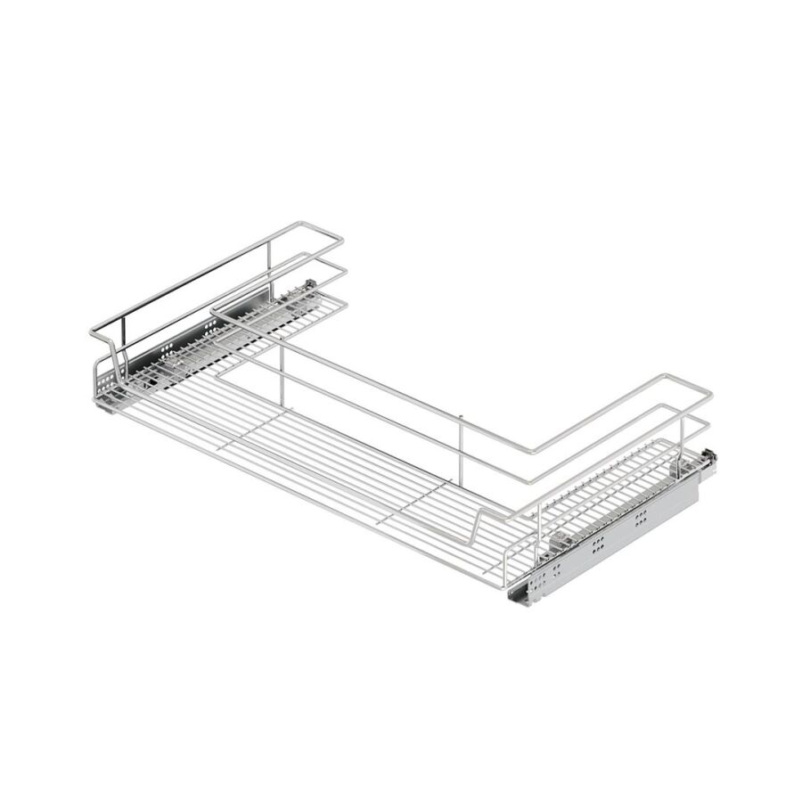Starax S-2354 Kapağa Monte Eviye Altı Çift Açılım Gizli Raylı Çekmece 900 mm Krom