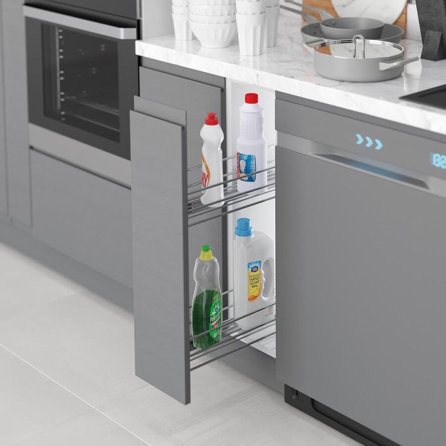 Starax S-2424-C Gizli Raylı Deterjanlık (Tek Açılım) TeL 203 x 475 x 495