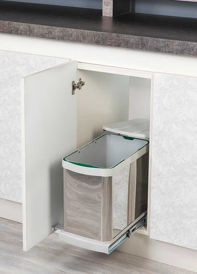 Starax 2531-G Çekmece İçi Çöp Kovası 60 cm Gri