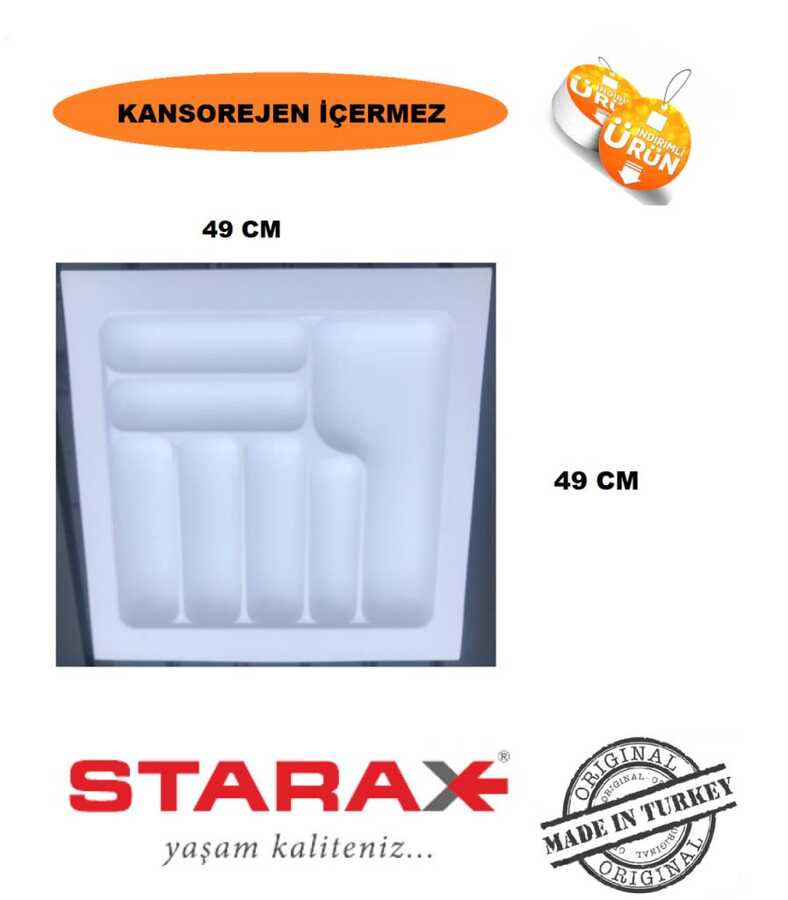 2655- Pls Kaşıklık 55cm. Beyaz