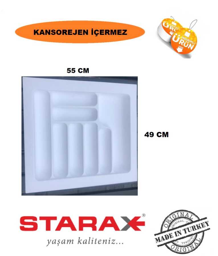 2656- Pls Kaşıklık 60cm. Beyaz