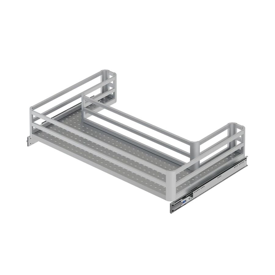 Starax S-2752-A Kapağa Monte Alüminyum Evye Altı Çekmece 90 cm (Frenli) Antrasit
