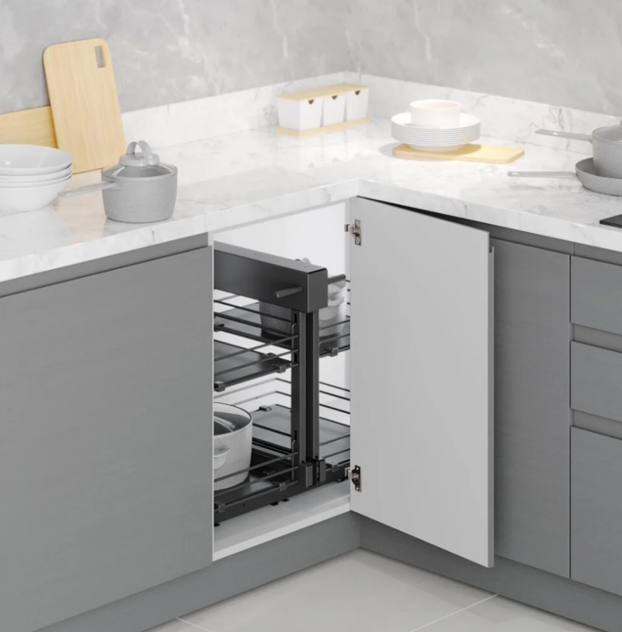 Starax S-3065-A Ahşap Tablalı Bağımsız Körköşe Mekanizma 40 cm Antrasit
