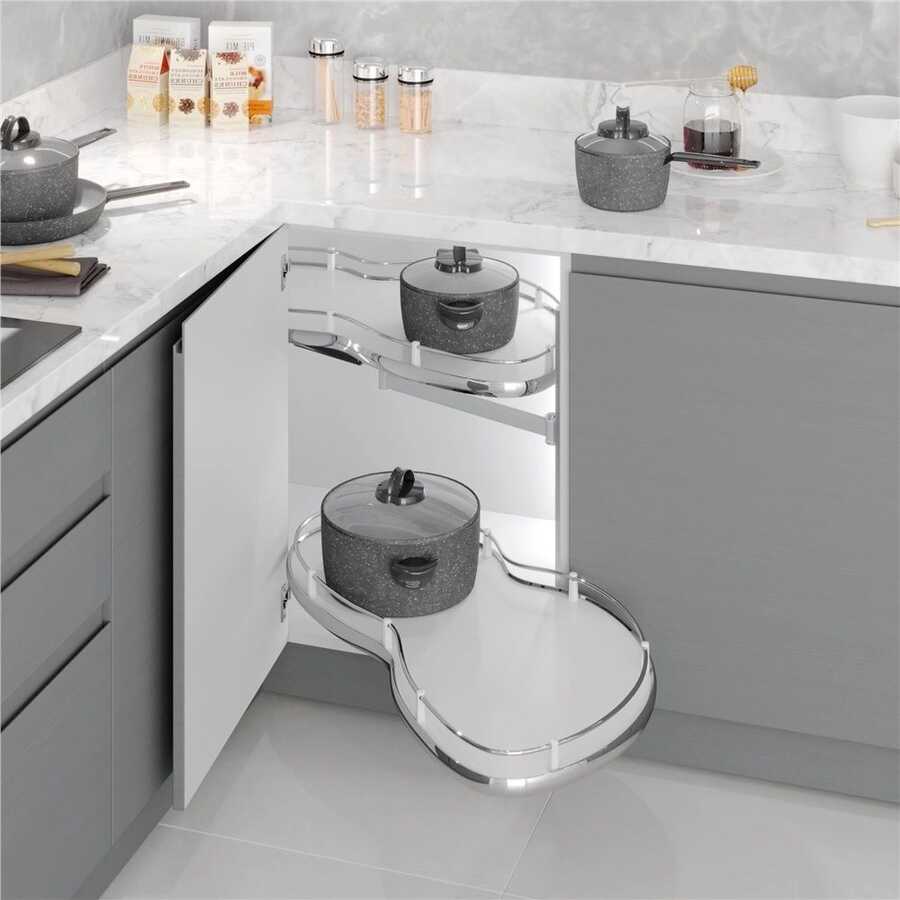 Starax S-3116 Döner Tablalı Körköşe Mekanizması Sağ 50 cm
