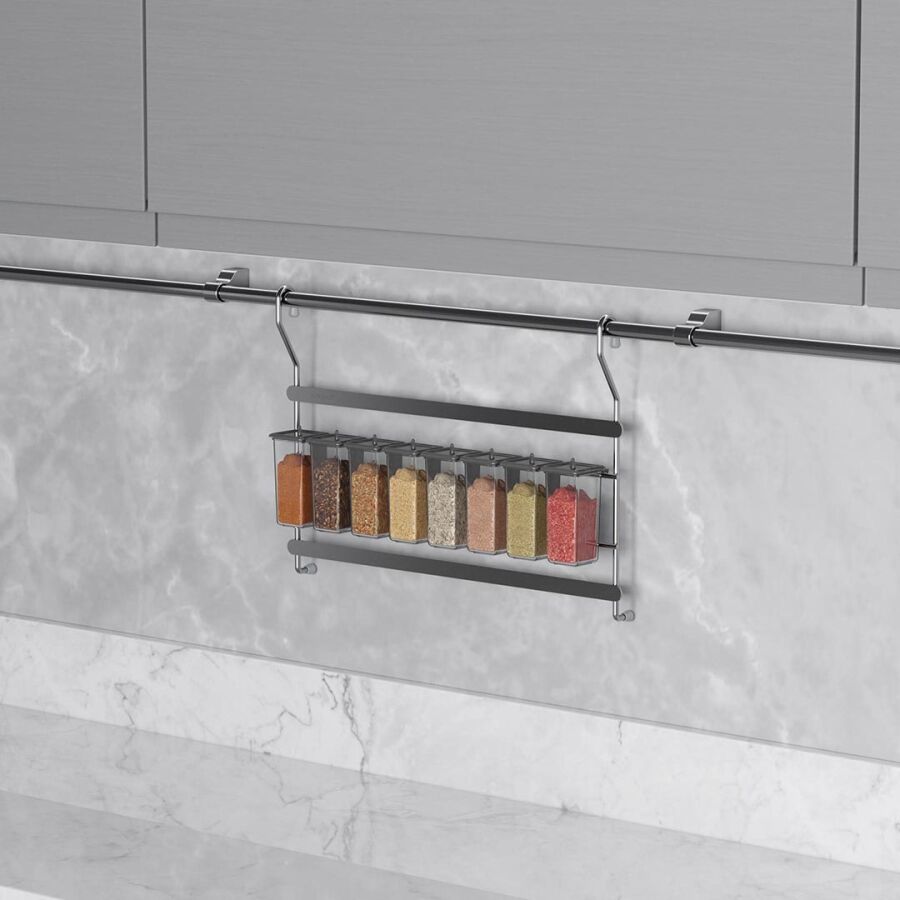 Starax 4011- Askılı 8'li Baharatlık Seti